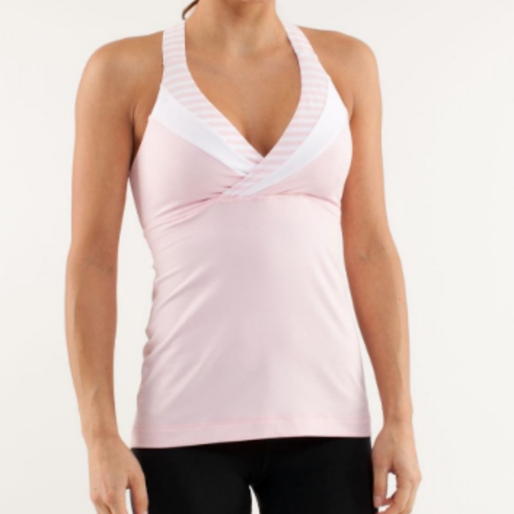 lululemon athletica Tops - Lululemon Pink Deep Breath Tank  Size 4